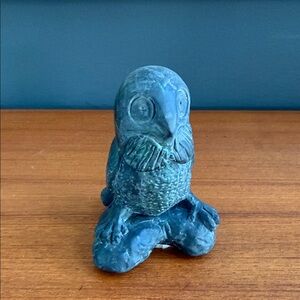 vintage Inuit soapstone owl carving. 
Aarovark 1972